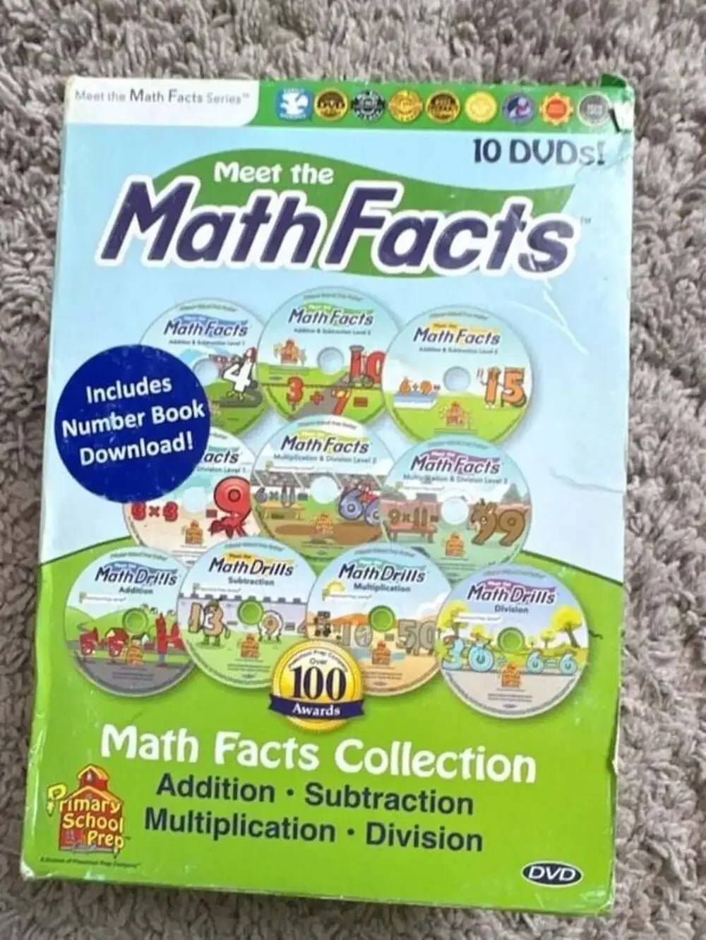 Preschool Prep Company 20-DVD Collection Bundle Math Facts & Preschool Prep